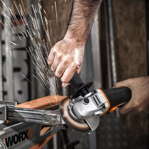 WORX WX800.5 20Volt 4.0 Ah. Li-ion 115mm Profesyonel Şarjlı Avuç Taşlama