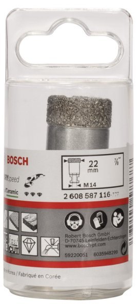 Bosch - Best Serisi, Taşlama İçin Seramik Kuru Elmas Delici 22*35 mm 2608587116