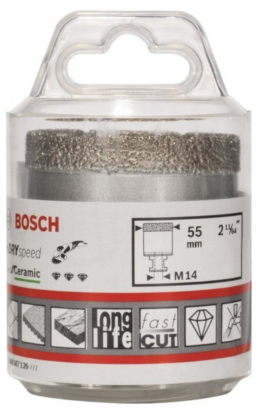 Bosch - Best Serisi, Taşlama İçin Seramik Kuru Elmas Delici 55*35 mm 2608587126
