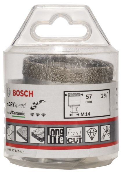 Bosch - Best Serisi, Taşlama İçin Seramik Kuru Elmas Delici 57*35 mm 2608587127