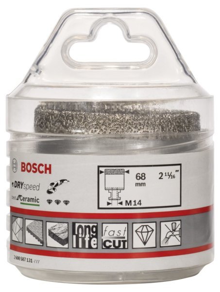 Bosch - Best Serisi, Taşlama İçin Seramik Kuru Elmas Delici 68*35 mm 2608587131