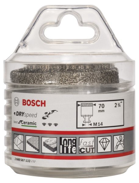Bosch - Best Serisi, Taşlama İçin Seramik Kuru Elmas Delici 70*35 mm 2608587132