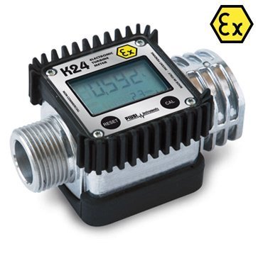 Benzin Sayacı Dijital 7-120Lt/Dk K24 Atex