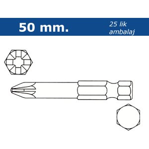 PROSCR BITS UÇ 50 mm PZ3