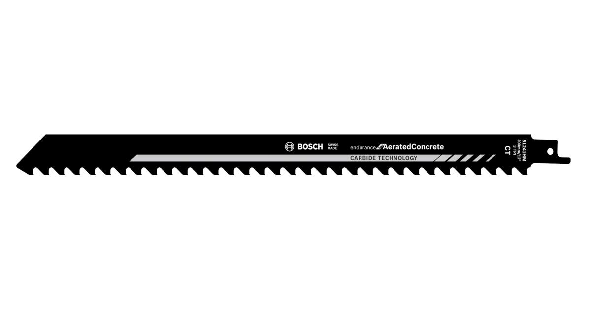 Bosch - Endurance Serisi Gaz Beton için Panter Testere Bıçağı S 1241 HM 10'lu 2608653284