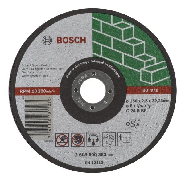 Bosch - 150*2,5 mm Expert Serisi Düz Taş Kesme Diski (Taş) 2608600383