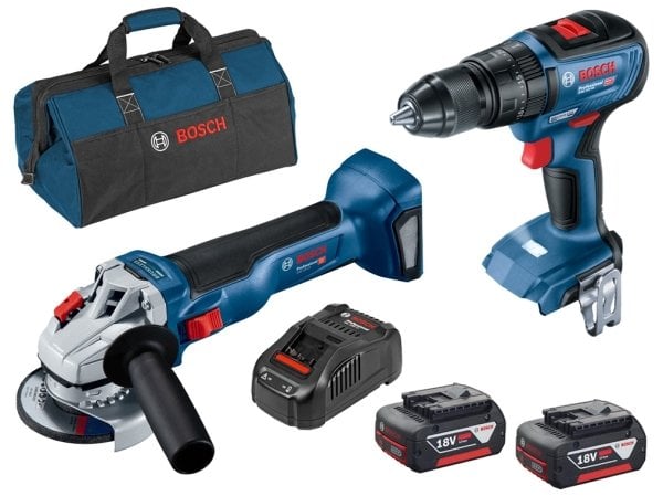 BOSCH GSB 18V-50C - GWS18V-10  PRO-MİX MEGA SET