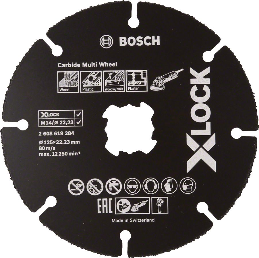 Bosch - X-LOCK - Carbide Multi Wheel 125 mm 2608619284