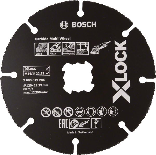 Bosch - X-LOCK - Carbide Multi Wheel 125 mm 2608619284