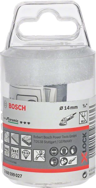 Bosch - X-LOCK - Best Serisi, Taşlama İçin Seramik Kuru Elmas Delici 14*30 mm 2608599027