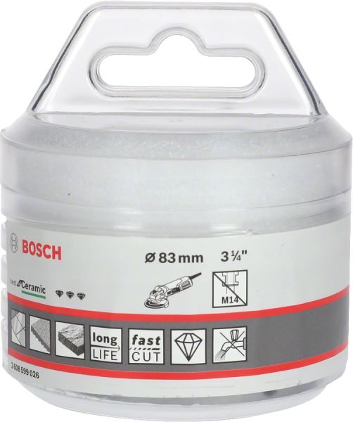 Bosch - X-LOCK - Best Serisi, Taşlama İçin Seramik Kuru Elmas Delici 83*35 mm 2608599026