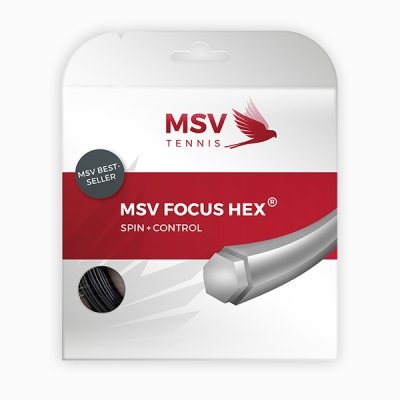 MSV Focus HEX Tennis String 12m black