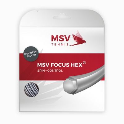 MSV Focus HEX Tennis String 12m silver
