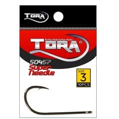 Tora 50457 Super Needle Point Karbon Çelik Siyah Nikel İğne 10'lu Paket