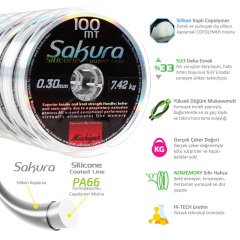 Sakura Silikon Kaplama Copolymer Misina 100m