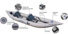 Aqua Marina K0 Leisure Kayak Inflatable Floor Kürekli