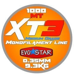 EVOSTAR XT3 Monofilament Olta Misinası 1000m