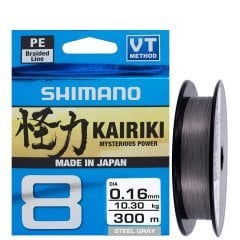 Shimano Kairiki 8 300M Steel Gray Örgü İp Misinası