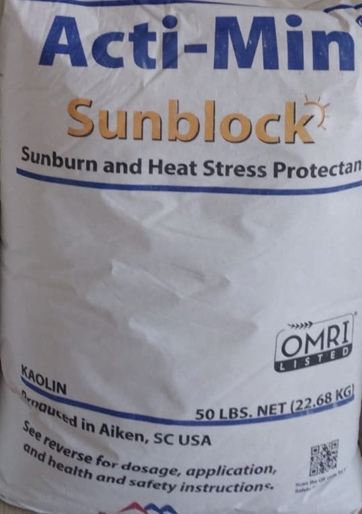 Amerikan Malı Acti Min Sunblock Kaolin Kili Tarımsal Güneş Yanığı Önleyici Sun Guard(5 kg)