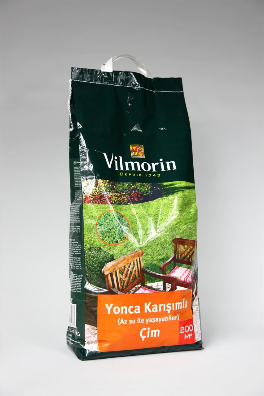 Vilmorin Yonca Karışımlı Az Su İle Yaşayabilen Çim Tohumu (5 Kg)