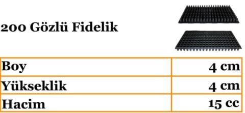 200 Gözlü Kare Tohum Ekim Viyolü (5 adet)