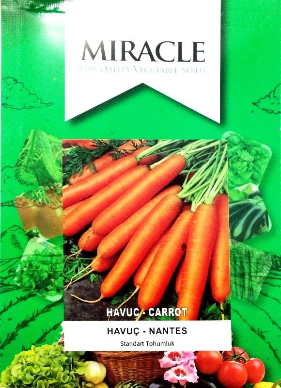 Miracle Scarlet Nantes Havuç Tohumu (10 gram)
