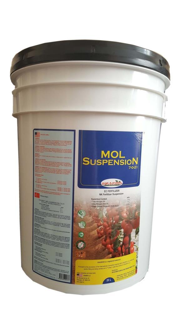 Usagro Mol Suspension 7.0.21 Sıvı Alınabilirliği Yüksek Büyütücü Sıvı Gübre (20 litre)