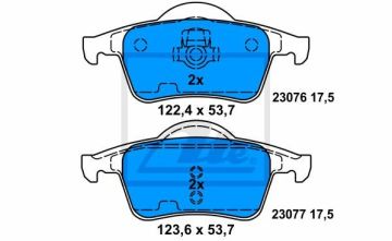 Volvo S80 Arka Fren Balatası 2.4 D5 1998-2006 ATE ORIGINAL