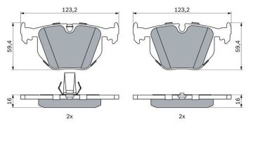 BMW 5 Serisi E39 Arka Fren Balatası 530 / 540 1996-2003 BOSCH