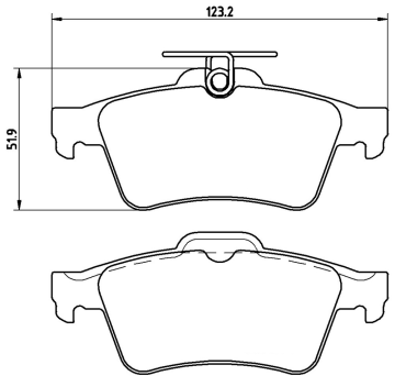 Ford Focus 2 Arka Fren Balatası 2005-2011 BREMBO