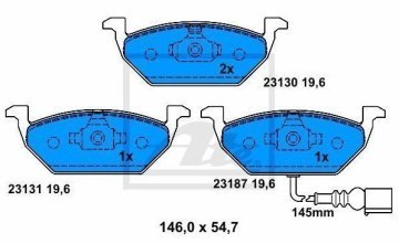 Volkswagen Polo 4 Ön Fren Balatası 2002-2009 ATE ORIGINAL