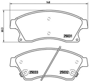 Chevrolet Aveo Ön Fren Balatası 1.3 CDTI 2011 Sonrası BREMBO