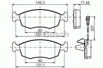 Fiat Punto Evo Ön Fren Balatası 1.4 77 Beygir ATE Sistem 2009-2013 BOSCH