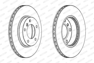 BMW Z3 Ön Fren Diski 2.0 / 2.2 / 2.8 Havalı Tip 286 mm Çap 1996-2003 FERODO