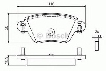 Jaguar X-Type Arka Fren Balatası 2.2 Dizel 155 Beygir 2001-2004 BOSCH