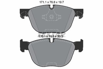 BMW E71 Kasa X6 Ön Fren Balatası 35i / 35d 348 mm Disk İçin TEXTAR