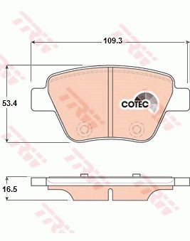 Volkswagen Caddy Arka Fren Balatası 1.6 TDI 102 Beygir 2011-2015 TRW