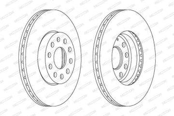 Seat Altea Ön Fren Diski 1.4 TSI 125 Beygir 288 mm Çap 2004-2015 FERODO