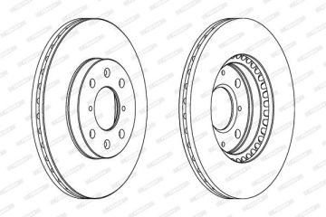 Suzuki Swift 3 Ön Fren Diski 1.5 Motor 252 mm Çap 2005-2010 FERODO