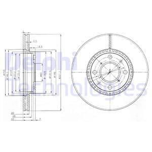 Suzuki Splash Ön Fren Diski 252 mm Çap 2008-2013 DELPHI