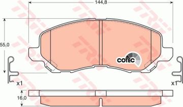 Jeep Compass Ön Fren Balatası 2.0 CRD 2007-2015 TRW