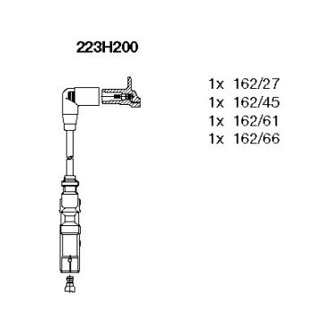 Volkswagen Golf 4 Buji Kablo Seti 1.6 102 Beygir AEH/AKL Motor 4 Adet 1997-2004 BREMI