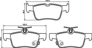 Ford Focus 4 Arka Fren Balatası 1.0 Ecoboost 125 Beygir 2018 Sonrası BREMBO