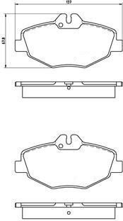 Mercedes E Serisi 211 Kasa E280 CDI Ön Fren Balatası 2002-2009 BREMBO