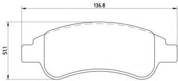 Peugeot 207 Ön Fren Balatası 1.4 HDI 70 Beygir 2006-2012 BREMBO