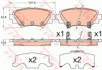 Mazda 3 Arka Fren Balatası 1.5 Dizel 105 Beygir Manuel El Freni İçin 2014 Sonrası TRW