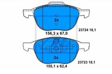 Ford C-Max Ön ve Arka Fren Balata ve ATE Dot 4 Hidrolik Yağ Seti 1.6 Dizel 115 Beygir 2010-2015 ATE ORIGINAL