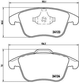 Volvo S60 2.Nesil Ön Fren Balatası 2010-2018 BREMBO