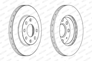 Opel Corsa C Ön Fren Diski 1.2 ABS'li 240 mm Havalı 2001-2006 FERODO