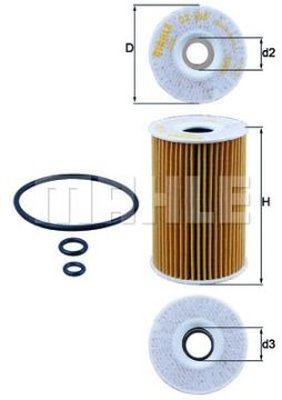 Skoda Superb Yağ Filtresi 1.6 TDI 105 Beygir 2008-2014 KNECHT / MAHLE